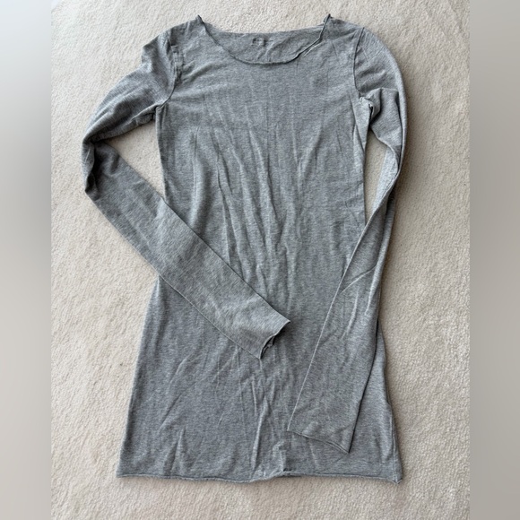 Hard Tail Tops - Hard Tail Gray Long Sleeve Women's Top Tunic